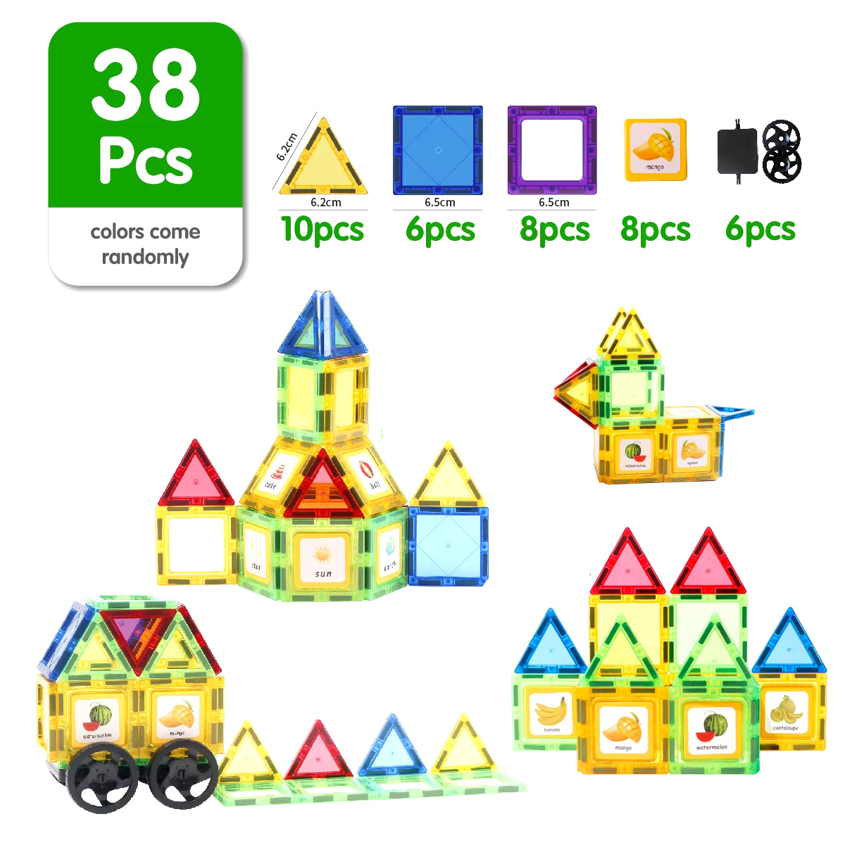 Magnetic Building Blocks Construction Set Magnet Tiles Children Montessori Educational Game Toys for Kid Boy Girl Gift