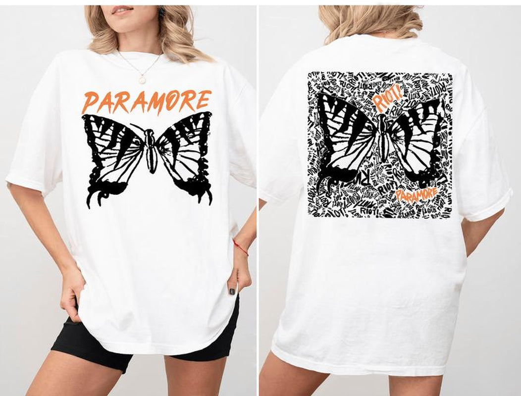 Paramore Tour T-Shirt with Doodles 2-Sided Collection, Clothing