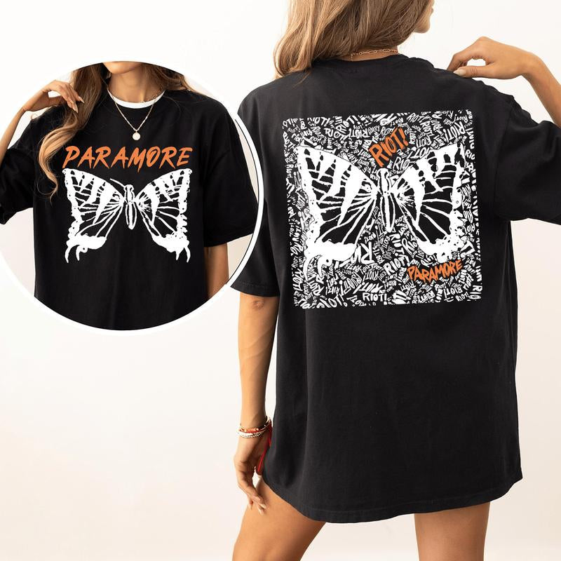 Paramore Tour T-Shirt with Doodles 2-Sided Collection, Clothing